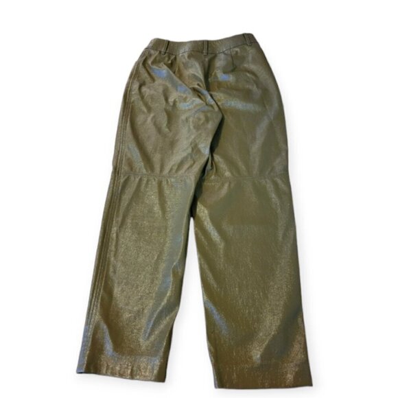 Aritzia Wilfred Le Fou Funk Pant Glossy vinyl pants in avocado green in size 4 - Picture 9 of 13